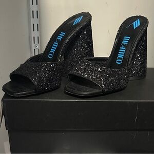The Attico Sparkling Black Women's Heels